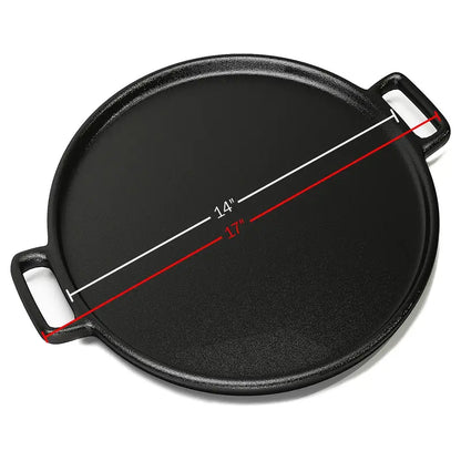 Pre-Seasoned Cast Iron Pizza Pan with Dual Handles - original gallery 2