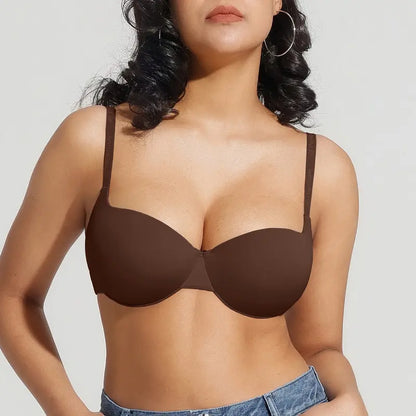 Seamless Padded Push-Up Bra with Convertible Straps - original gallery 5