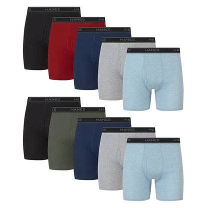 Cotton Boxer Briefs — 4-Pack Assorted Colors - original gallery 1