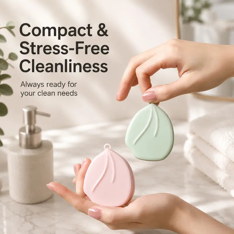 Peach-Shaped Two-Layer Travel Soap Case — detail view 1