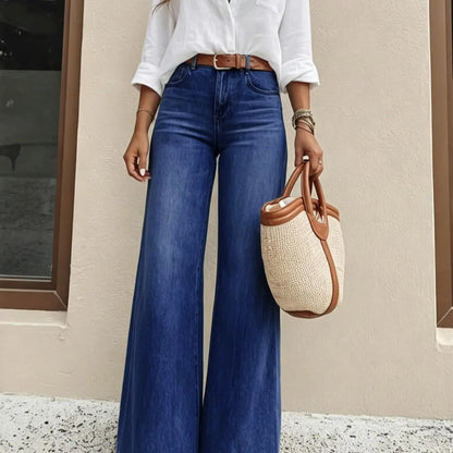 High-Waist Relaxed Jeans with Slight Stretch - original gallery 7