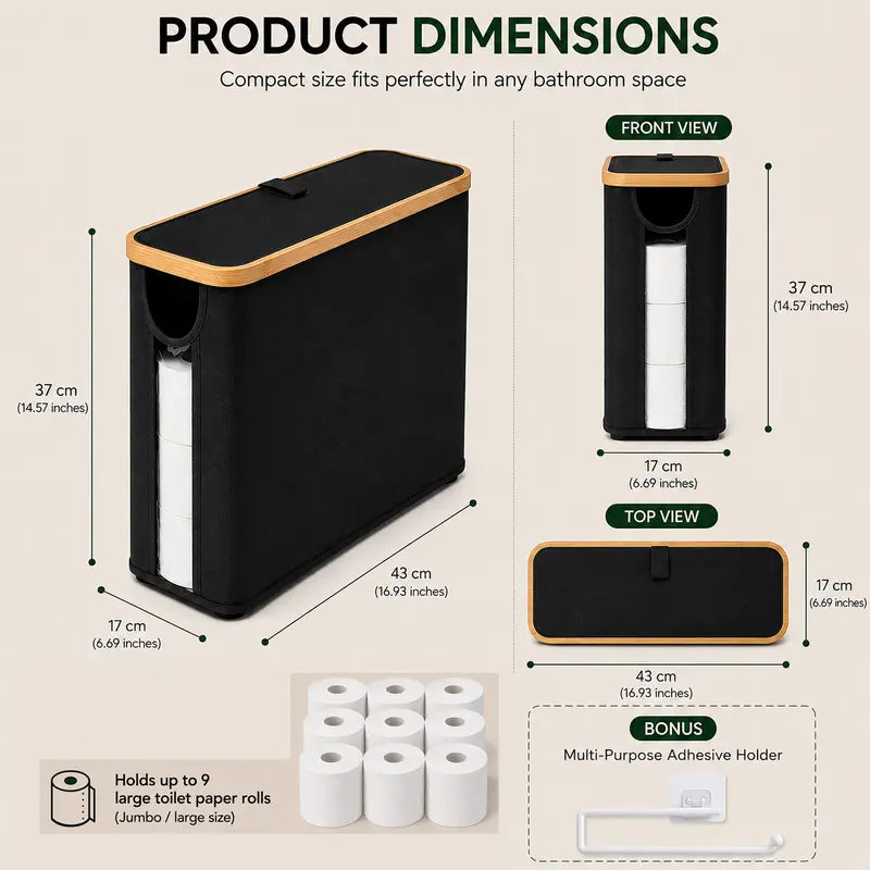 MAYSTAR Foldable Toilet Paper Storage Basket — product view