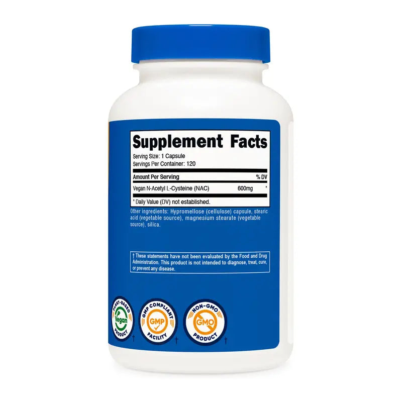 NAC 600 mg Supplement — 30 Capsules - original gallery 4