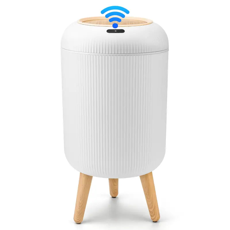 White Motion-Sensor Automatic Trash Can - 1pc Motion Sensor(White)