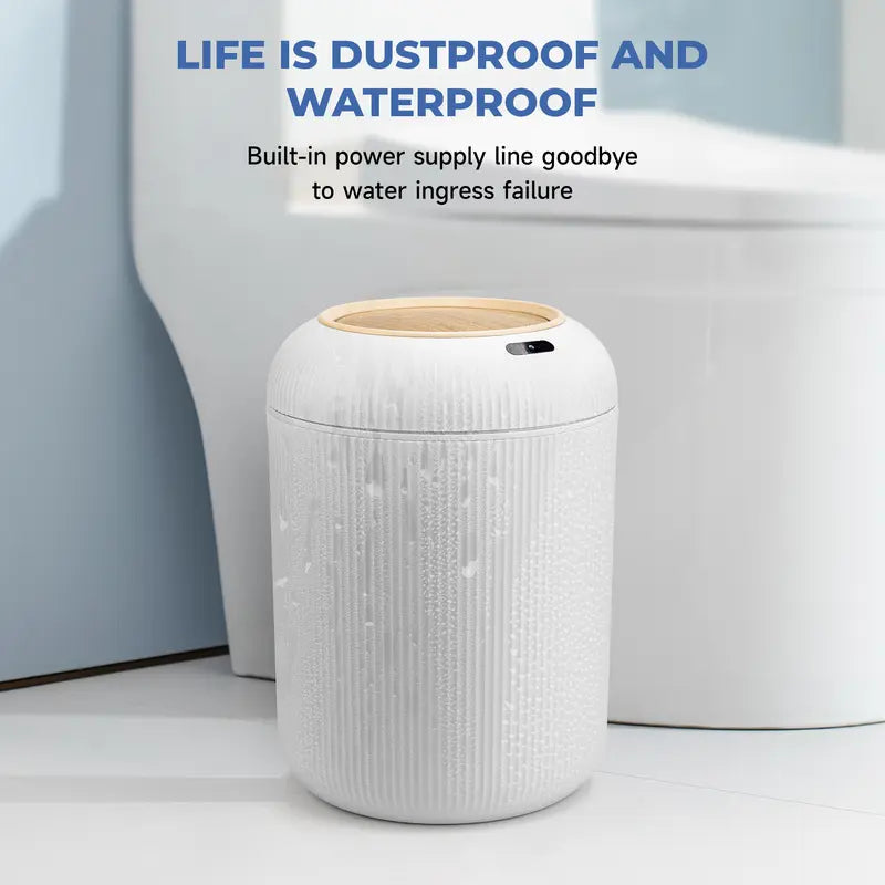 White Motion-Sensor Automatic Trash Can - original gallery 7