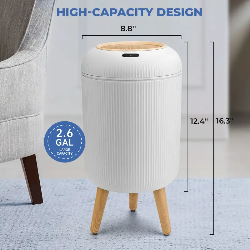White Motion-Sensor Automatic Trash Can - original gallery 3