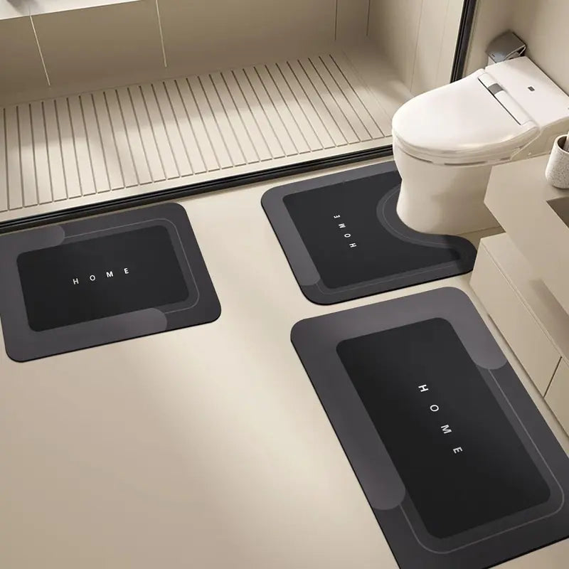 Thin TRP Bathroom Mat Set, Three Pieces — product view