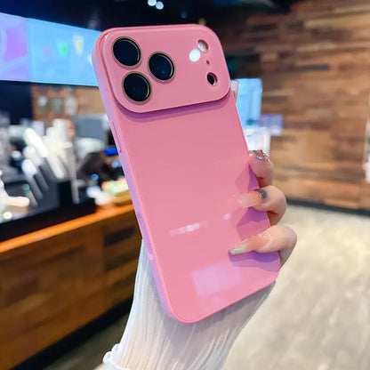 Crystal-Texture Slim Phone Case - Rose powder