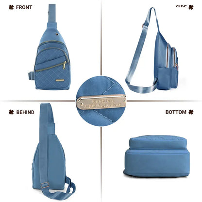 Side profile of pack