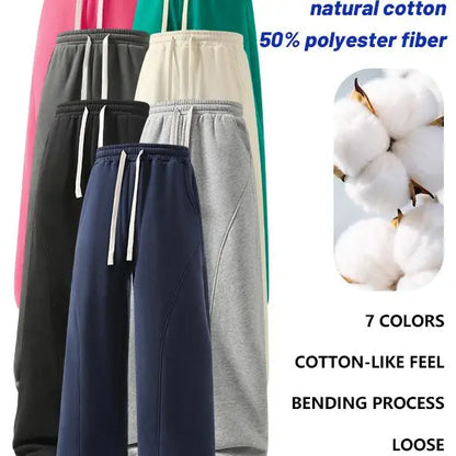 Fleece-Lined Drawstring Sweatpants - original gallery 2