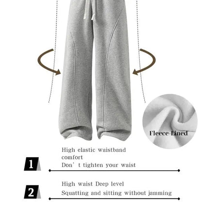 Fleece-Lined Drawstring Sweatpants - original gallery 3