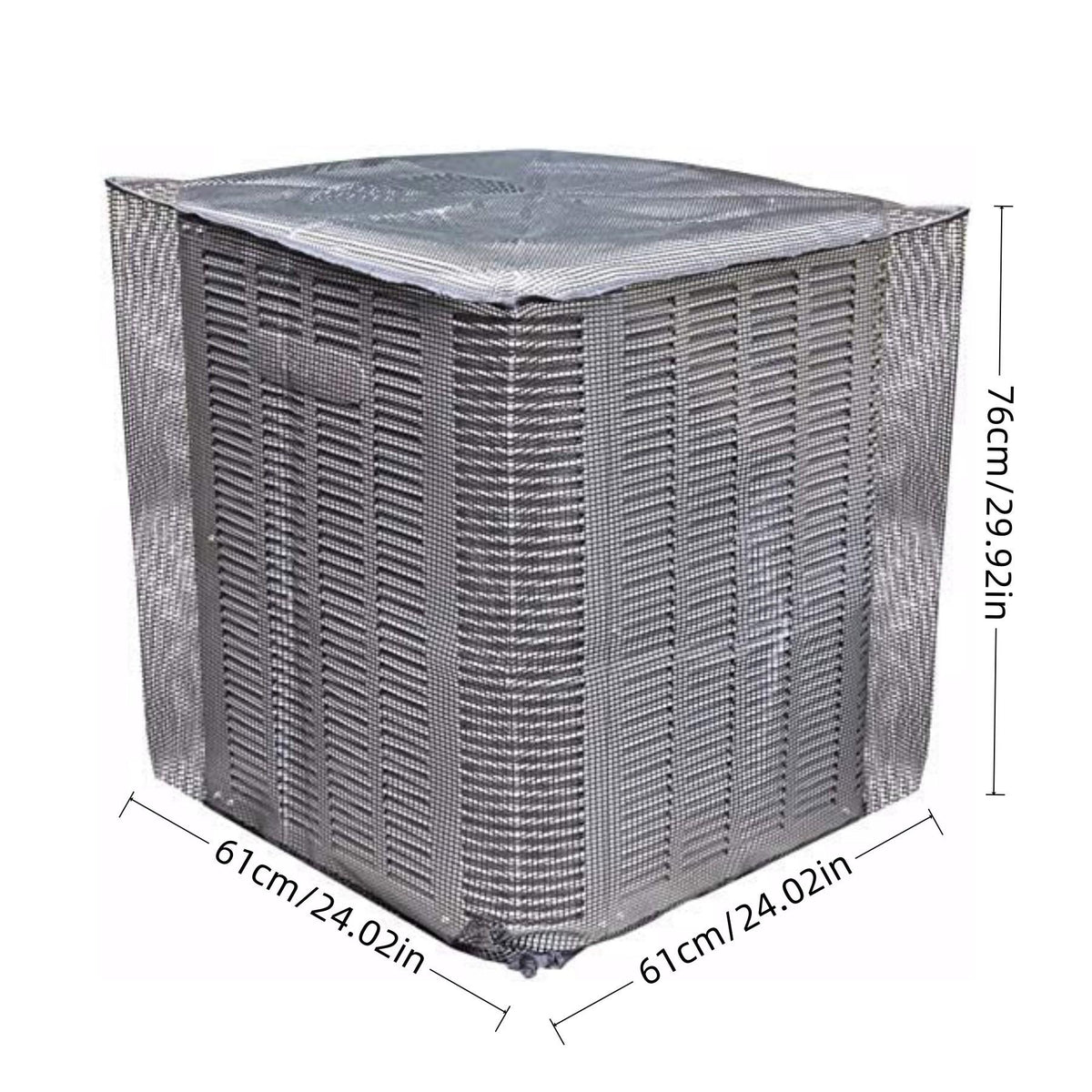 Heavy-duty mesh AC cover outdoor view 2