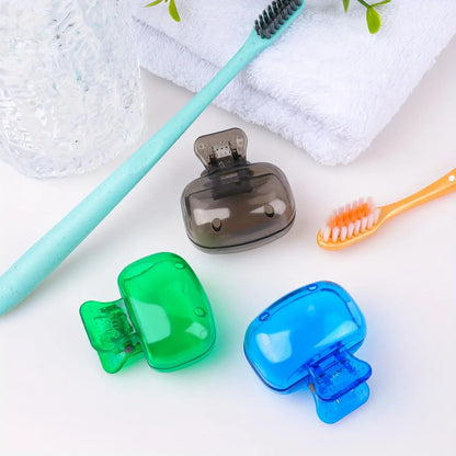 Travel Toothbrush Head Covers, 5-Piece Multicolor Set — detail view 4