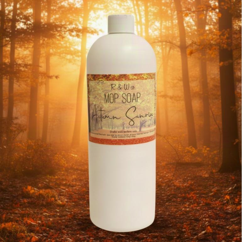 Autumn Sunrise mop soap bottle