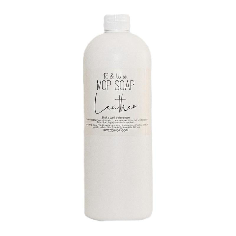 Leather mop soap bottle