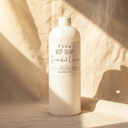 Sunwashed Linen mop soap bottle
