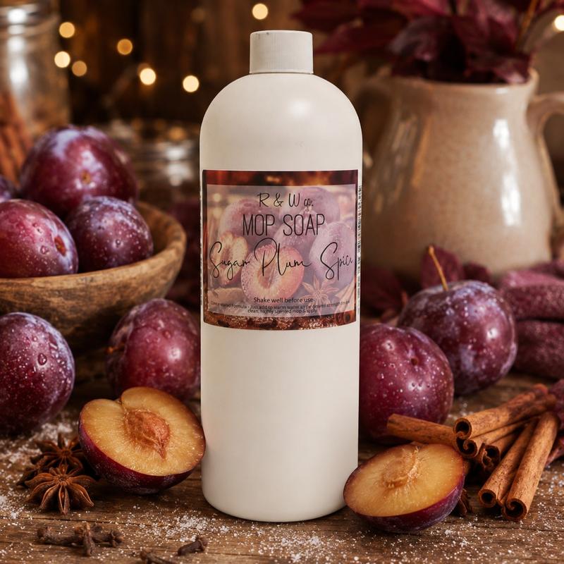 Sugar Plum Spice mop soap bottle
