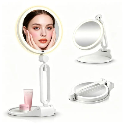 Rechargeable 30X and 1X Lighted Magnifying Mirror — product view