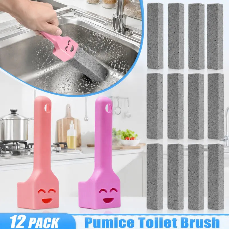 Handled Pumice Cleaning Kits, Three 12-Piece Packages — product view