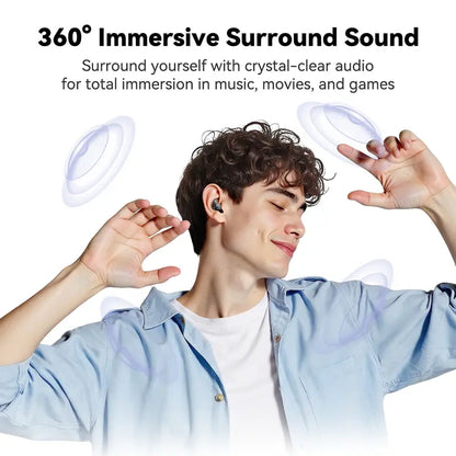 Compact Wireless Earbuds with Charging Case — Black - original gallery 4