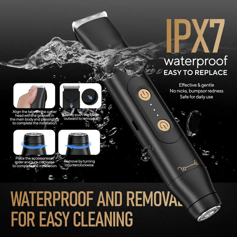 Dual-Head USB Body & Nose Hair Trimmer - original gallery 6