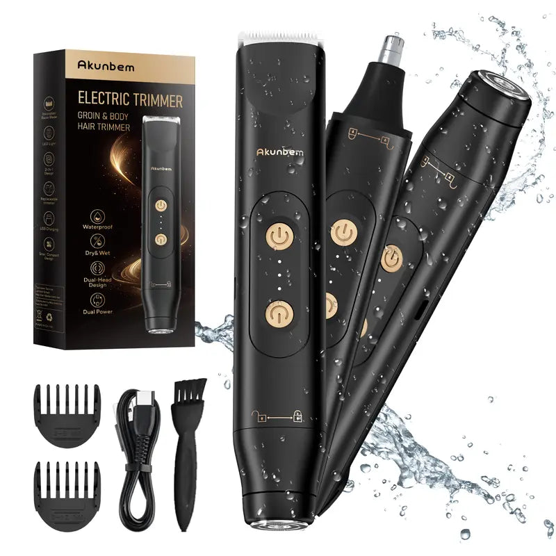Dual-Head USB Body & Nose Hair Trimmer - original gallery 1
