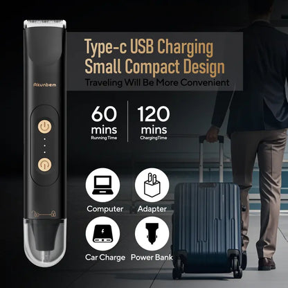 Dual-Head USB Body & Nose Hair Trimmer - original gallery 4