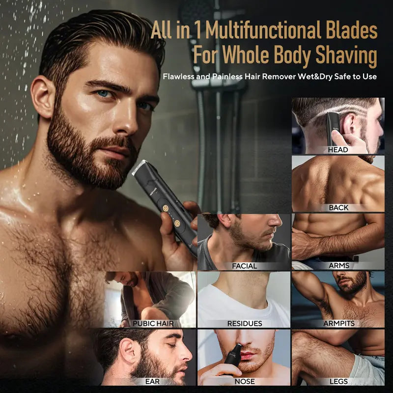 Dual-Head USB Body & Nose Hair Trimmer - original gallery 5