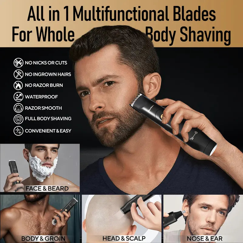 Dual-Head USB Body & Nose Hair Trimmer - original gallery 3