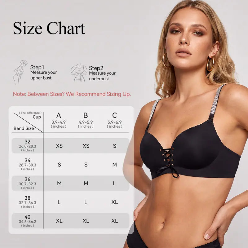Wireless Drawstring Plunge Bra with Adjustable Front Lift - original gallery 2