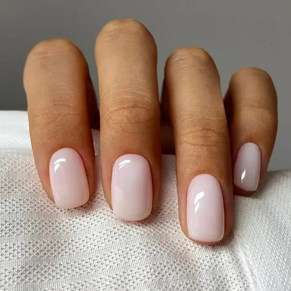 Press-On Nail Set — Soft Blush Matte or Pink & White - Soft Blush Matte