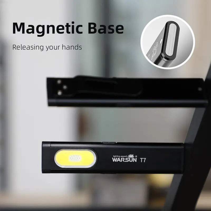 WARSUN T7 Rechargeable Magnetic Pocket Work Light - original gallery 6
