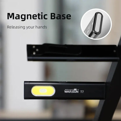 WARSUN T7 Rechargeable Magnetic Pocket Work Light - original gallery 6