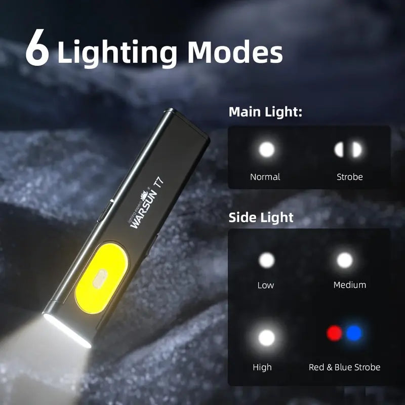 WARSUN T7 Rechargeable Magnetic Pocket Work Light - original gallery 2