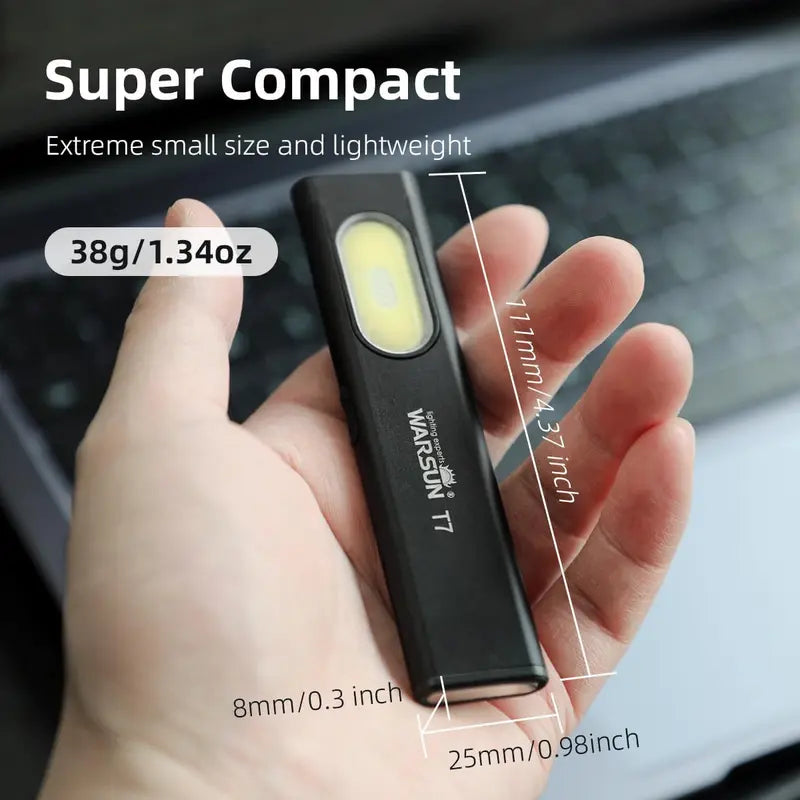 WARSUN T7 Rechargeable Magnetic Pocket Work Light - original gallery 5