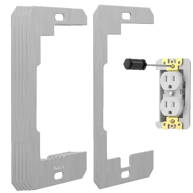 Metal Electrical Outlet Leveling Spacers — 5-Pack - 5Pcs