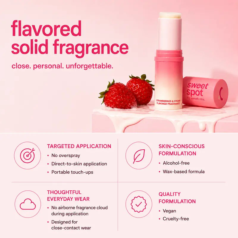 Strawberries & Cream Solid Fragrance Stick - original gallery 2