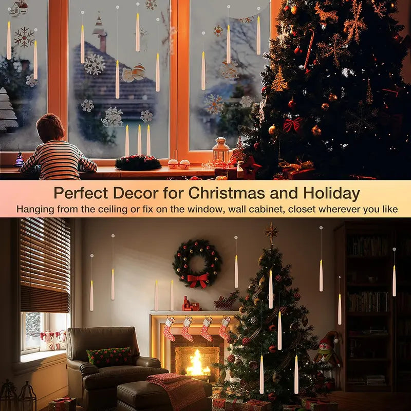 Floating LED Candles with Magic Wand Remote — 12 Pack - original gallery 2
