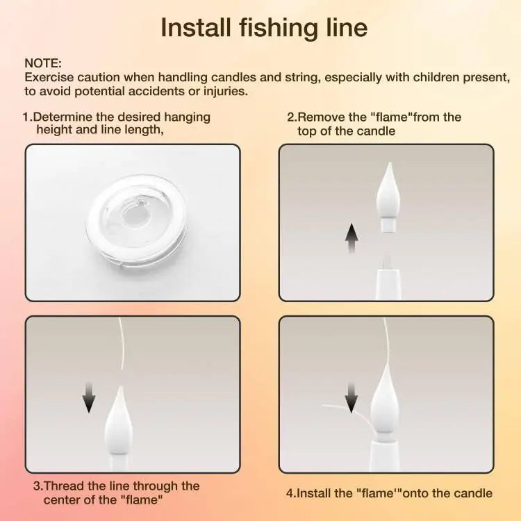 Floating LED Candles with Magic Wand Remote — 12 Pack - original gallery 9