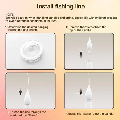 Floating LED Candles with Magic Wand Remote — 12 Pack - original gallery 9