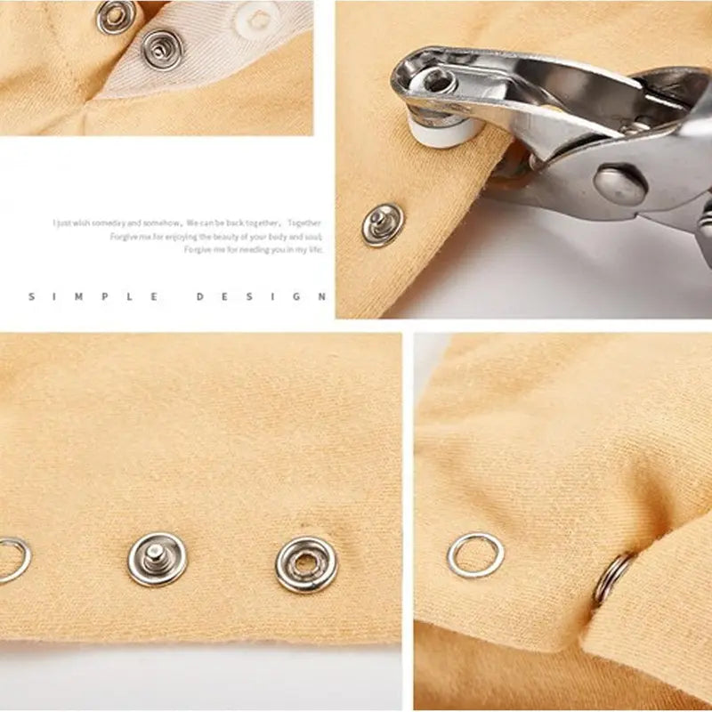 100-Piece Metal Snap Fastener Kit with Hand Pliers - original gallery 8