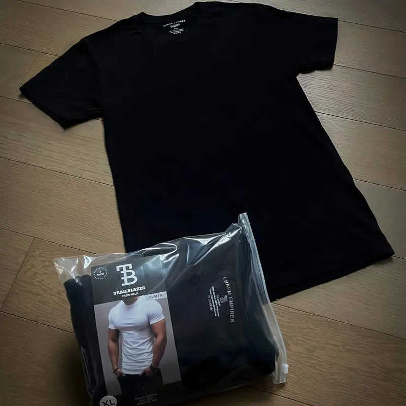 Slim-Fit Crewneck Tees — 3-Pack - original gallery 5