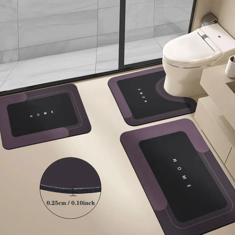 Three-Piece Diatomite Bathroom Mat Kit — product view