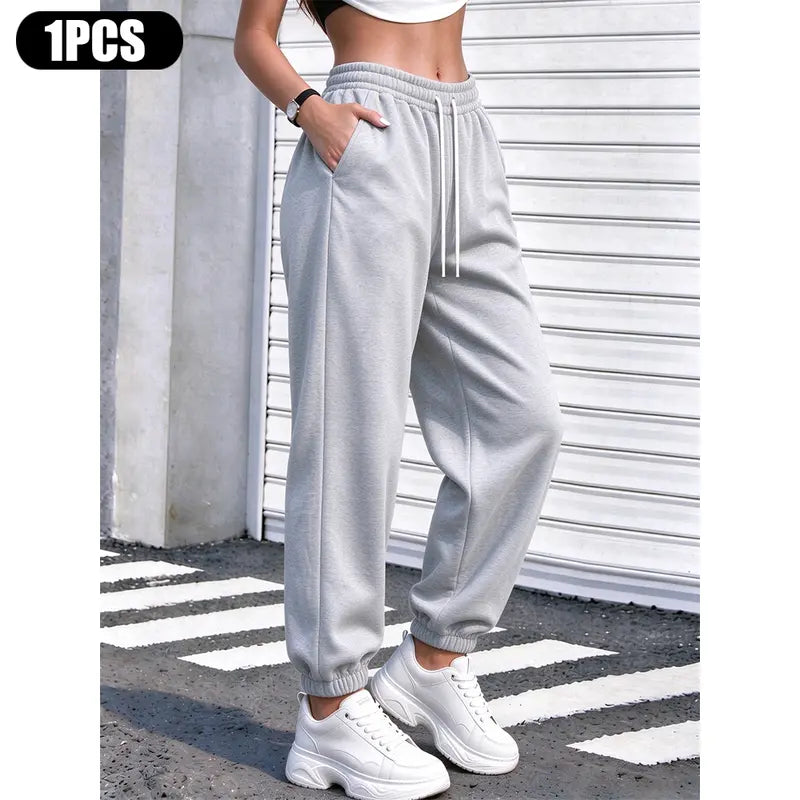 Gray jogger pants