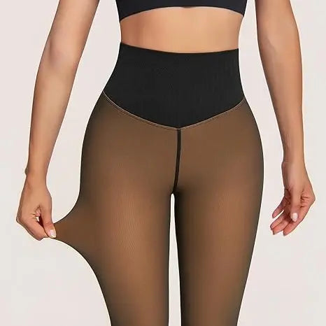 Fleece-Lined Closed-Foot Winter Tights - original gallery 5