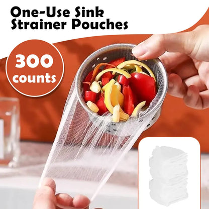 Disposable Fine Mesh Sink Strainer Bags, 300-Count Set — detail view 1