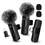 Black | 2 Mics Sets | Lightning Adapter