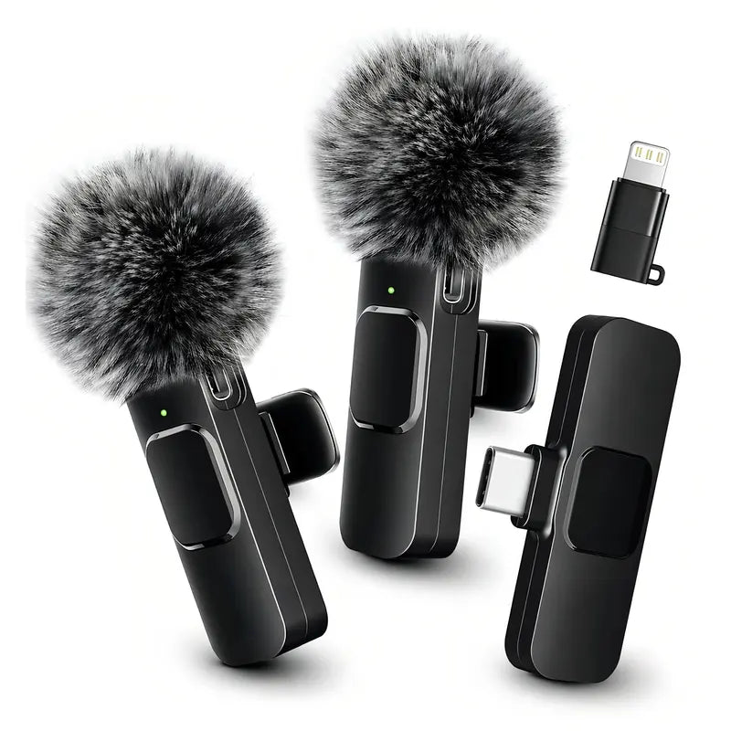 Dual Wireless Lavalier Microphones — Black - original gallery 1