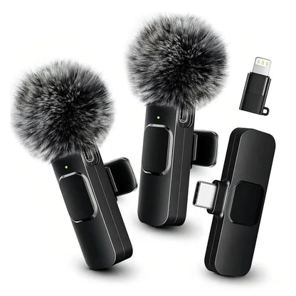 Dual Wireless Lavalier Microphones — Black - original gallery 1