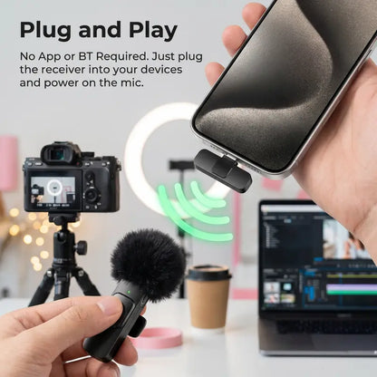 Dual Wireless Lavalier Microphones — Black - original gallery 3